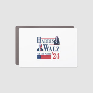Harris Walz 2024 For The People  Car Magnet