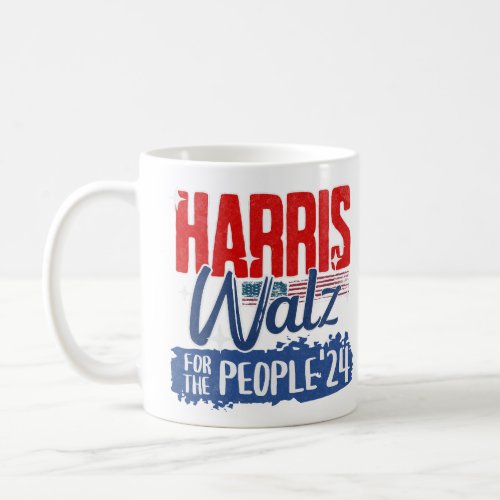 Harris Walz 2024 For the People Election Democrat Coffee Mug