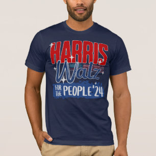 Harris Walz 2024 For the People Election Democrat T-Shirt