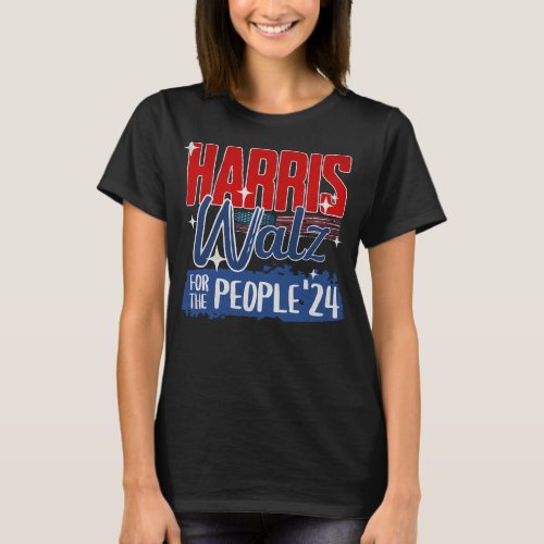 Harris Walz 2024 For the People Election Democrat T_Shirt