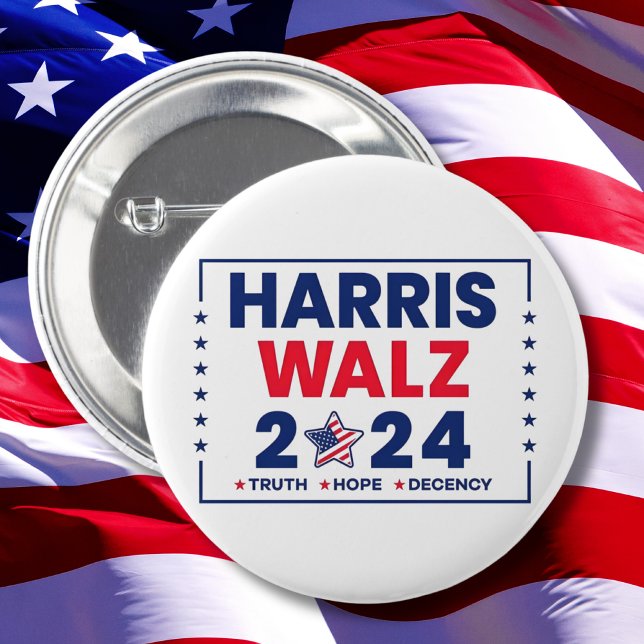 Harris Walz 2024 | Harris Walz Button (Creator Uploaded)