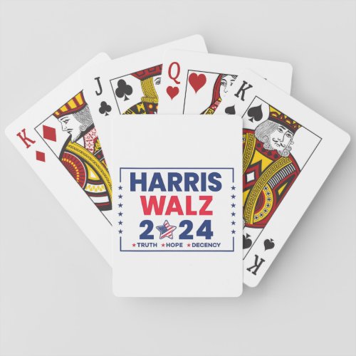 Harris Walz 2024  Harris Walz Poker Cards