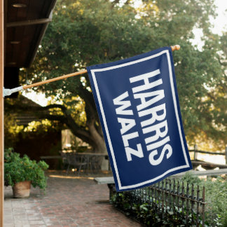 Harris Walz 2024 House Flag