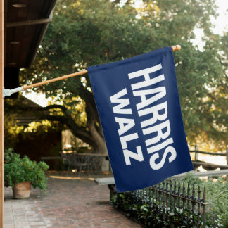 Harris Walz 2024 House Flag