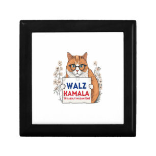 Harris Walz 2024 kamala cat Gift Box