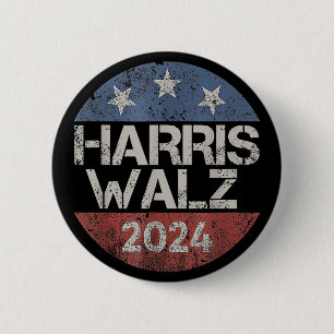 HARRIS WALZ 2024 KAMALA HARRIS TIM WALZ BUTTON