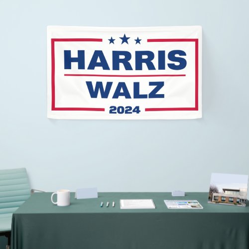 Harris Walz 2024 Kamala Harris Tim Walz Election Banner