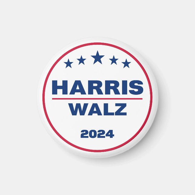 Harris Walz 2024 Kamala Harris Tim Walz Election Magnet (Front)