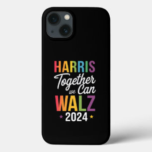 Harris Walz 2024 Kamala Together We Can LGBT iPhone 13 Case