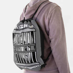 HARRIS-WALZ 2024 LOCK HIM UP DRAWSTRING BAG