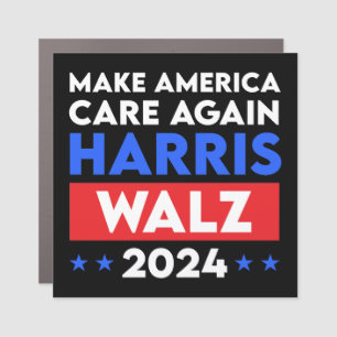 Harris Walz 2024 Make America Care Again Car Magnet