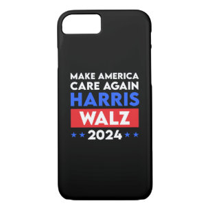 Harris Walz 2024 Make America Care Again iPhone 8/7 Case