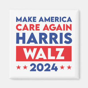 Harris Walz 2024 Make America Care Again Magnet