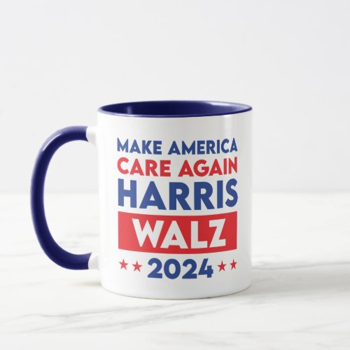 Harris Walz 2024 Make America Care Again Mug