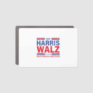 Harris Walz 2024 Make America Kind Again Car Magnet