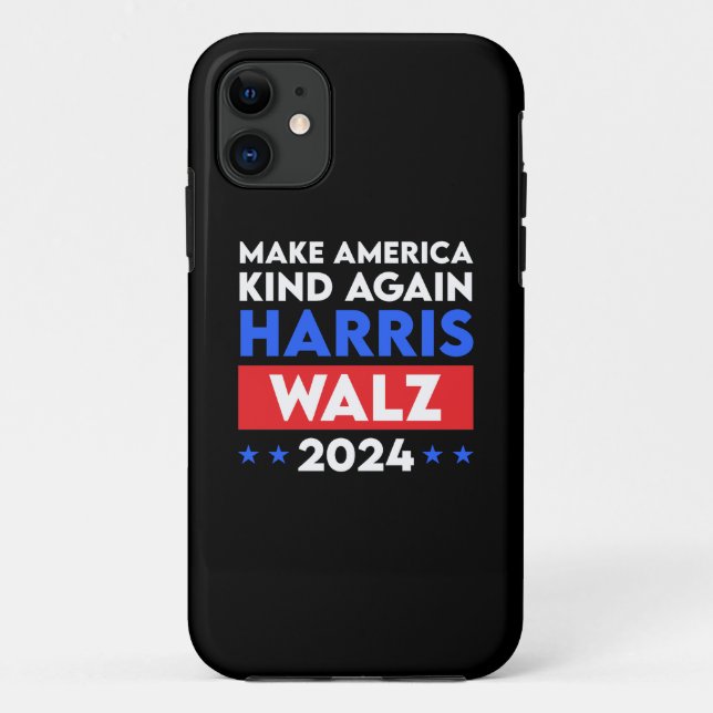 Harris Walz 2024 Make America Kind Again Case-Mate iPhone Case (Back)