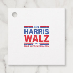Harris Walz 2024 Make America Kind Again Favor Tags