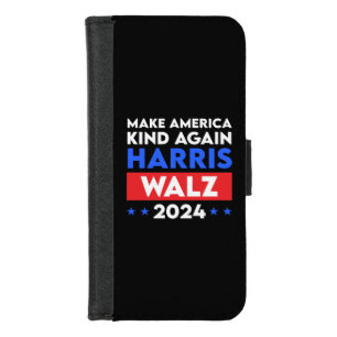 Harris Walz 2024 Make America Kind Again iPhone 8/7 Wallet Case