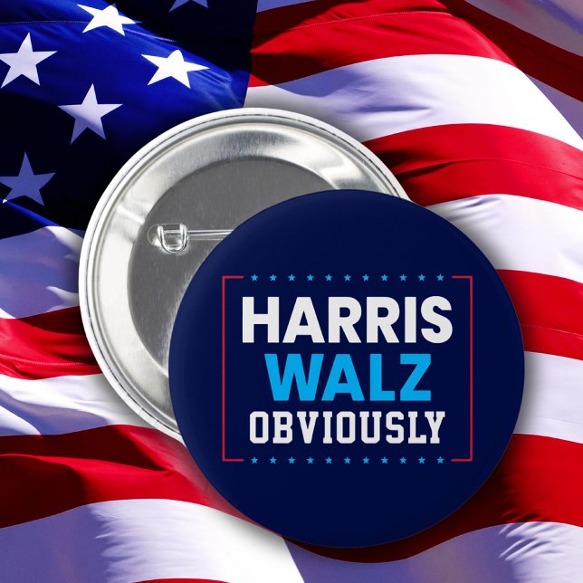 Harris Walz 2024 Obviously Button (Creator Uploaded)