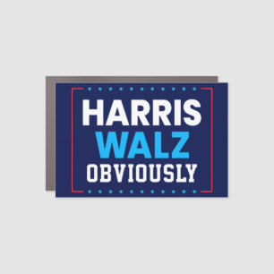 Harris Walz 2024 Obviously Car Magnet