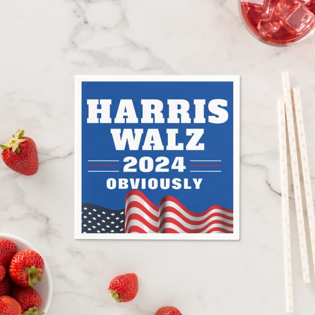 Harris Walz 2024 | Obviously Napkins (Insitu)