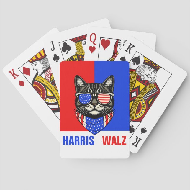 Harris Walz 2024 Obviously Poker Cards (Back)