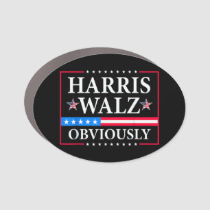 Harris Walz 2024 Obviously Tim Walz Car Magnet