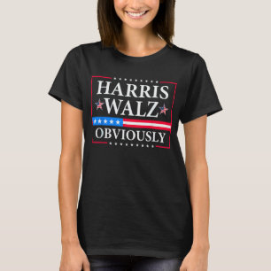 Harris Walz 2024 Obviously Tim Walz T-Shirt
