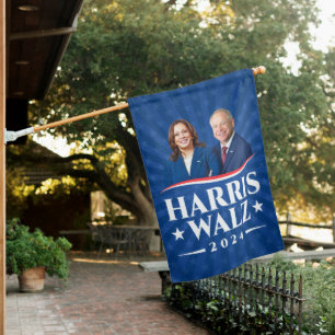 Harris Walz 2024 photo House Flag