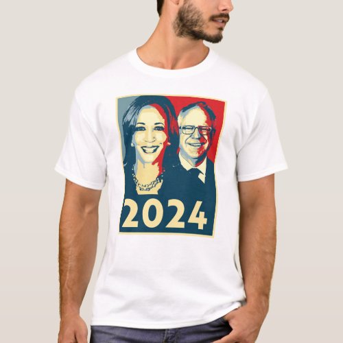 Harris Walz 2024 Poster T_Shirt