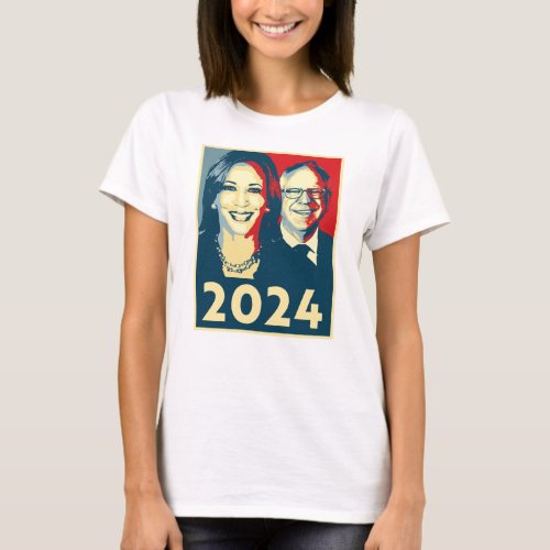 Harris Walz 2024 Poster T_Shirt