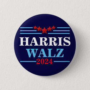Harris Walz 2024 President - Tim Walz Button