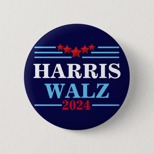 Harris Walz 2024 President _ Tim Walz  Button