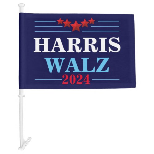 Harris Walz 2024 President _ Tim Walz  Car Flag