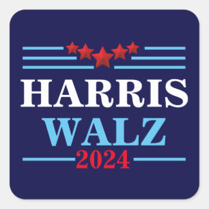 Harris Walz 2024 President - Tim Walz  Square Sticker