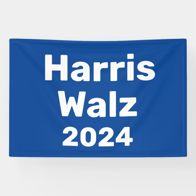Harris / Walz 2024 Presidential Campaign Banner (Horizontal)