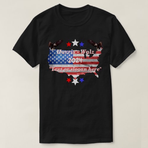 Harris Walz 2024 Presidential Campaign Dk T_Shirt