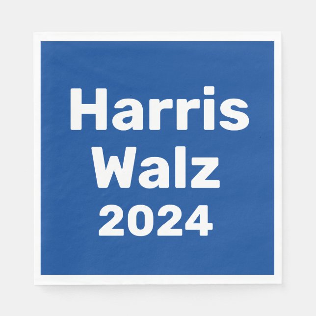 Harris / Walz 2024 Presidential Campaign Napkins (Front)