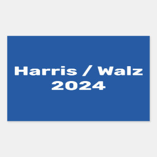 Harris / Walz 2024 Presidential Campaign Rectangular Sticker