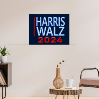 Harris Walz 2024 Presidential Election Poster