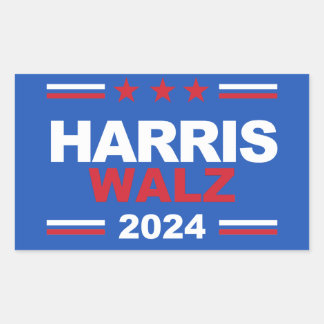 Harris Walz 2024 Rectangular Sticker