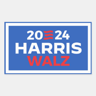 Harris Walz 2024 Rectangular Sticker