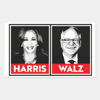 Harris Walz 2024 Rectangular Sticker