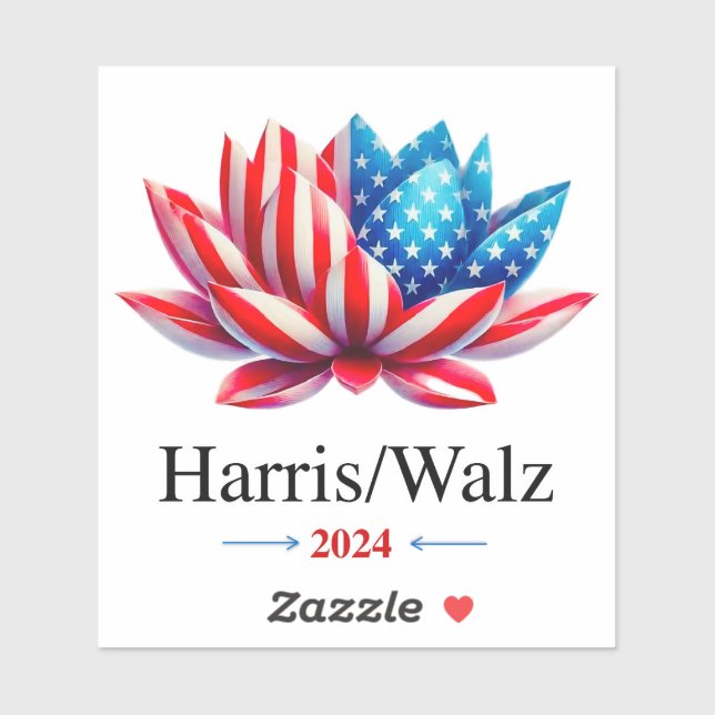 Harris Walz 2024 --- Removable Vinyl  Sticker (Sheet)