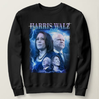 Harris Walz 2024 Retro 90s Style Sweatshirt