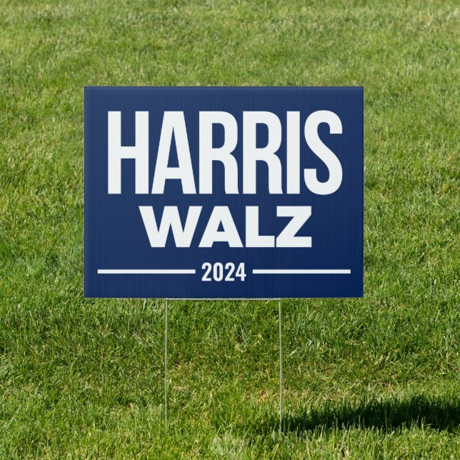 HARRIS WALZ 2024 SIGN (Insitu)