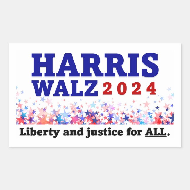 Harris Walz 2024 Sticker (Front)