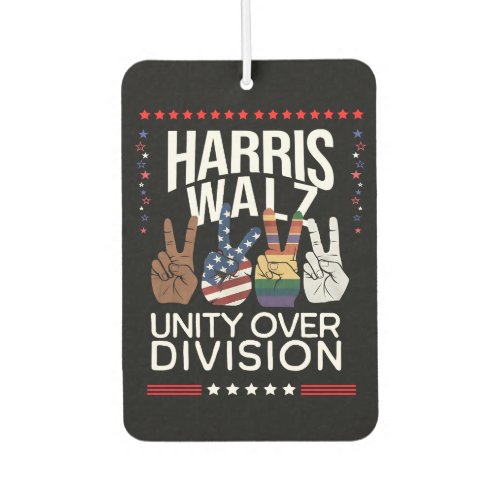 Harris Walz 2024 Unity Over Division Air Freshener