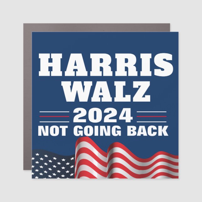 Harris Walz 2024 | Vote Democrat Car Magnet (Front)