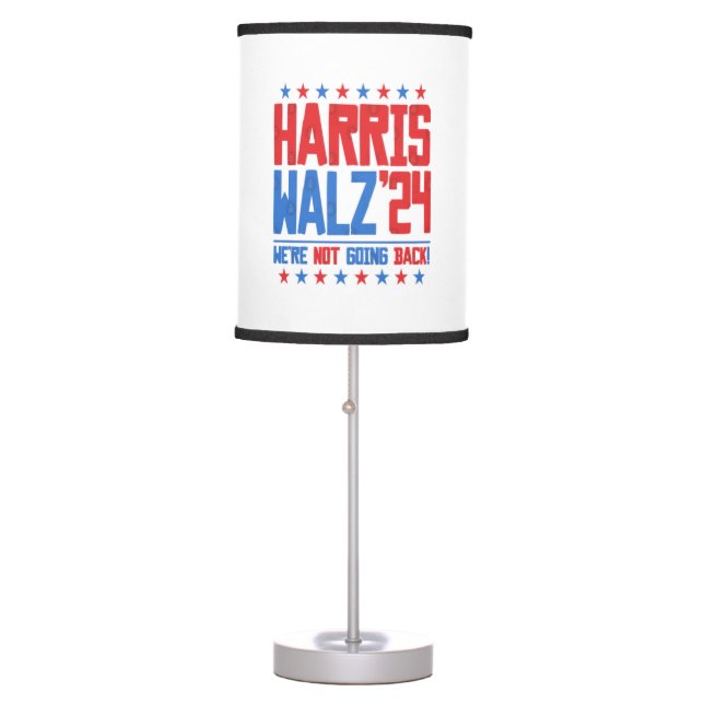 HARRIS WALZ 2024 - We're Not Going Back  Table Lamp (Front)